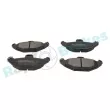 Jeu de 4 plaquettes de frein arrière RAP BRAKES R-P0272 - Visuel 2