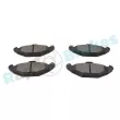 Jeu de 4 plaquettes de frein arrière RAP BRAKES R-P0272 - Visuel 3