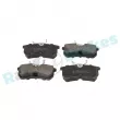 Jeu de 4 plaquettes de frein arrière RAP BRAKES R-P0273 - Visuel 2