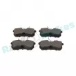 Jeu de 4 plaquettes de frein arrière RAP BRAKES R-P0273 - Visuel 3