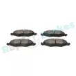Jeu de 4 plaquettes de frein avant RAP BRAKES R-P0278 - Visuel 2