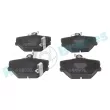 Jeu de 4 plaquettes de frein avant RAP BRAKES R-P0282 - Visuel 1