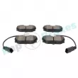 Jeu de 4 plaquettes de frein arrière RAP BRAKES R-P0286 - Visuel 3