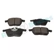 Jeu de 4 plaquettes de frein avant RAP BRAKES R-P0291 - Visuel 2