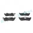 Jeu de 4 plaquettes de frein arrière RAP BRAKES R-P0294 - Visuel 1