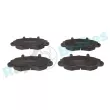 Jeu de 4 plaquettes de frein avant RAP BRAKES R-P0295 - Visuel 1