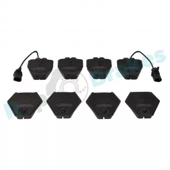 Jeu de 4 plaquettes de frein avant RAP BRAKES R-P0296
