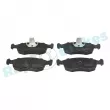 Jeu de 4 plaquettes de frein avant RAP BRAKES R-P0298 - Visuel 1