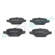 Jeu de 4 plaquettes de frein arrière RAP BRAKES R-P0299 - Visuel 1