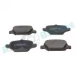 Jeu de 4 plaquettes de frein arrière RAP BRAKES R-P0299 - Visuel 2