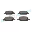 Jeu de 4 plaquettes de frein arrière RAP BRAKES R-P0299 - Visuel 3