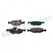 Jeu de 4 plaquettes de frein avant RAP BRAKES R-P0307 - Visuel 2