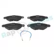 Jeu de 4 plaquettes de frein avant RAP BRAKES R-P0315 - Visuel 1