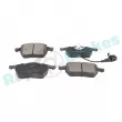 Jeu de 4 plaquettes de frein avant RAP BRAKES R-P0316 - Visuel 2