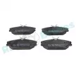 Jeu de 4 plaquettes de frein avant RAP BRAKES R-P0318 - Visuel 1