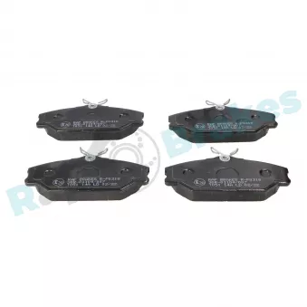 Jeu de 4 plaquettes de frein avant RAP BRAKES R-P0318