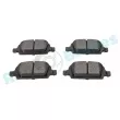 Jeu de 4 plaquettes de frein arrière RAP BRAKES R-P0322 - Visuel 2