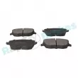 Jeu de 4 plaquettes de frein avant RAP BRAKES R-P0324 - Visuel 2