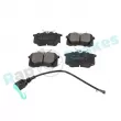 Jeu de 4 plaquettes de frein arrière RAP BRAKES R-P0325 - Visuel 2