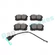 Jeu de 4 plaquettes de frein arrière RAP BRAKES R-P0325 - Visuel 3