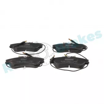 Jeu de 4 plaquettes de frein avant RAP BRAKES R-P0332