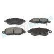 Jeu de 4 plaquettes de frein avant RAP BRAKES R-P0333 - Visuel 2