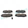 Jeu de 4 plaquettes de frein avant RAP BRAKES R-P0334 - Visuel 3