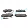 Jeu de 4 plaquettes de frein avant RAP BRAKES R-P0335 - Visuel 3