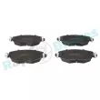 Jeu de 4 plaquettes de frein avant RAP BRAKES R-P0341 - Visuel 1