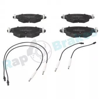 Jeu de 4 plaquettes de frein avant RAP BRAKES R-P0352