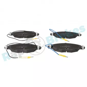 Jeu de 4 plaquettes de frein avant RAP BRAKES R-P0353
