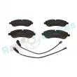 Jeu de 4 plaquettes de frein avant RAP BRAKES R-P0356 - Visuel 1