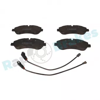 Jeu de 4 plaquettes de frein avant RAP BRAKES R-P0356