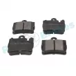 Jeu de 4 plaquettes de frein arrière RAP BRAKES R-P0358 - Visuel 2