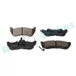 Jeu de 4 plaquettes de frein arrière RAP BRAKES R-P0359 - Visuel 2
