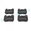 Jeu de 4 plaquettes de frein arrière RAP BRAKES R-P0360 - Visuel 1