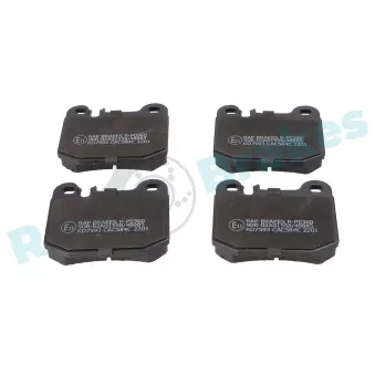 Jeu de 4 plaquettes de frein arrière RAP BRAKES R-P0360