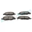 Jeu de 4 plaquettes de frein avant RAP BRAKES R-P0363 - Visuel 3