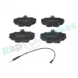 Jeu de 4 plaquettes de frein avant RAP BRAKES R-P0366 - Visuel 1