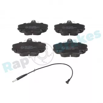 Jeu de 4 plaquettes de frein avant RAP BRAKES R-P0366