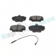 Jeu de 4 plaquettes de frein avant RAP BRAKES R-P0366 - Visuel 2
