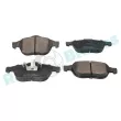Jeu de 4 plaquettes de frein avant RAP BRAKES R-P0368 - Visuel 2