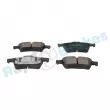 Jeu de 4 plaquettes de frein arrière RAP BRAKES R-P0369 - Visuel 2