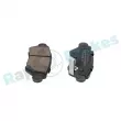 Jeu de 4 plaquettes de frein arrière RAP BRAKES R-P0371 - Visuel 1