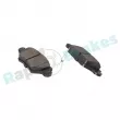 Jeu de 4 plaquettes de frein arrière RAP BRAKES R-P0371 - Visuel 2