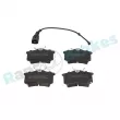 Jeu de 4 plaquettes de frein arrière RAP BRAKES R-P0375 - Visuel 1