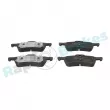 Jeu de 4 plaquettes de frein arrière RAP BRAKES R-P0377 - Visuel 1