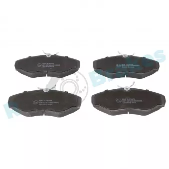 Jeu de 4 plaquettes de frein avant RAP BRAKES R-P0378