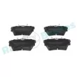Jeu de 4 plaquettes de frein arrière RAP BRAKES R-P0379 - Visuel 1