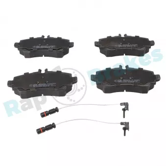 Jeu de 4 plaquettes de frein avant RAP BRAKES R-P0380